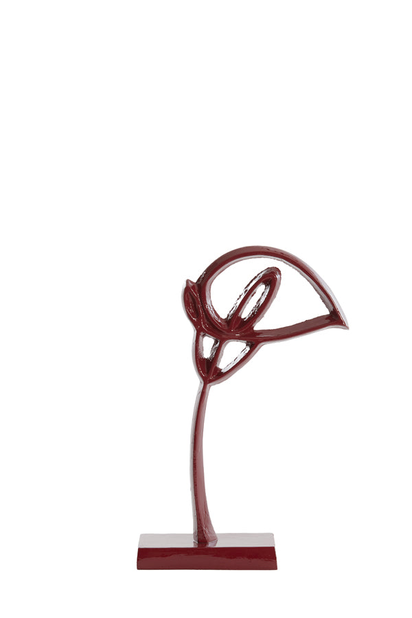 Light & Living Accessories Ornament on base 15x7,5x29 cm CALLA shiny burgundy House of Isabella UK