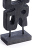 Light & Living Accessories Ornament on base 16x9x33 cm SILIA wood matt black House of Isabella UK