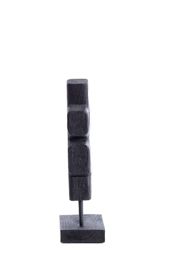 Light & Living Accessories Ornament on base 16x9x33 cm SILIA wood matt black House of Isabella UK