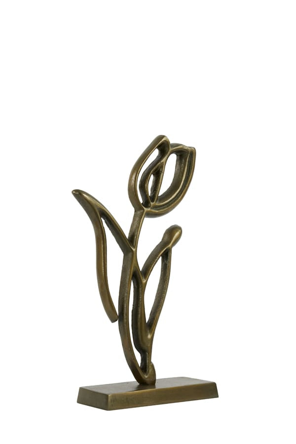 Light & Living Accessories Ornament on base 17x6x35 cm TULIPANU antique bronze House of Isabella UK