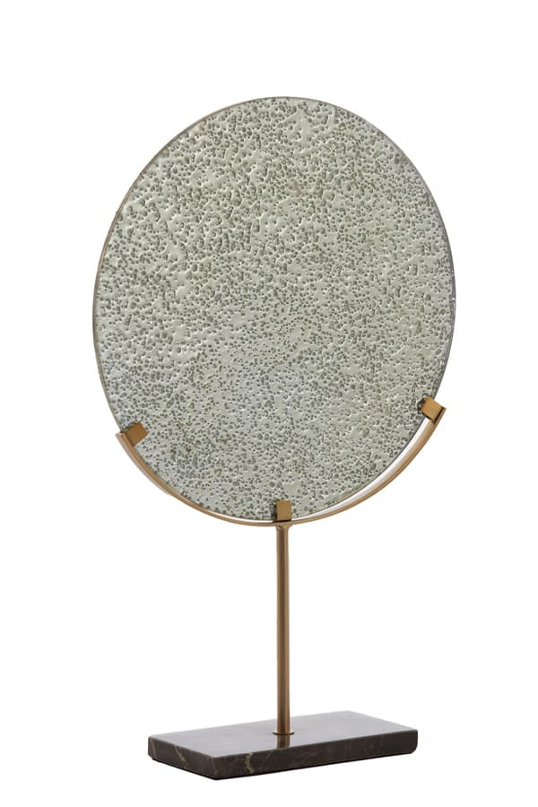 Light & Living Accessories Ornament on base 17x8,5x48 cm WALDECK marble black+glass House of Isabella UK