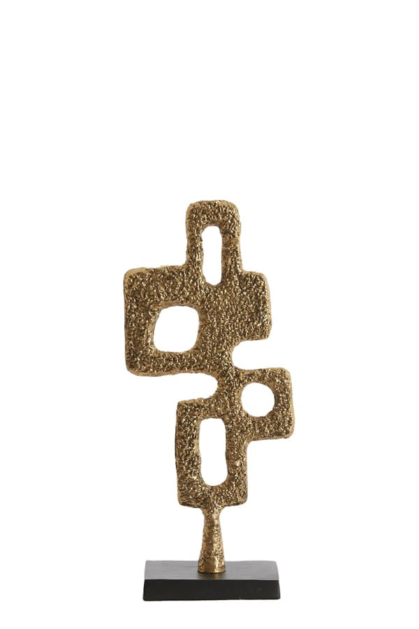Light & Living Accessories Ornament on base 18x10x44 cm VEX antique bronze+matt black House of Isabella UK