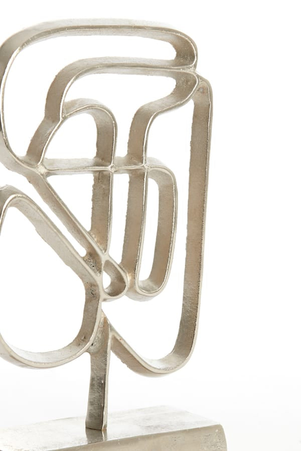 Light & Living Accessories Ornament on base 18x8x31 cm GOLEZA raw nickel House of Isabella UK