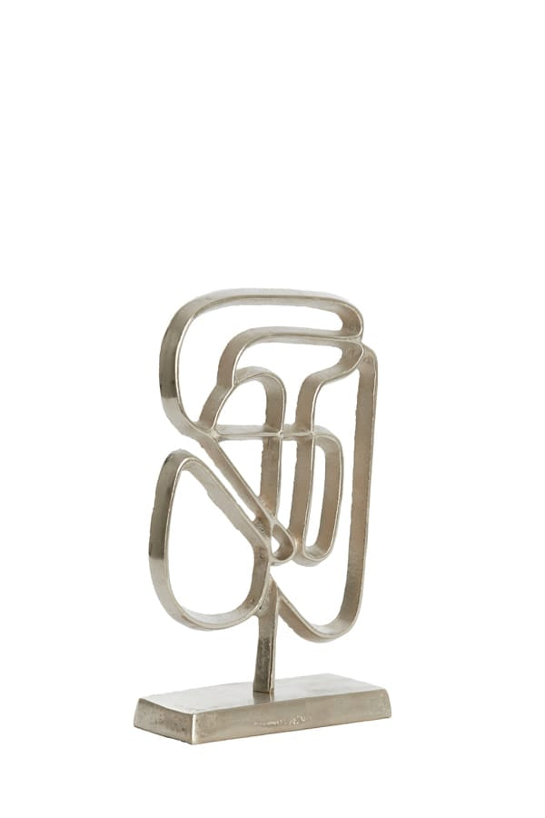 Light & Living Accessories Ornament on base 18x8x31 cm GOLEZA raw nickel House of Isabella UK