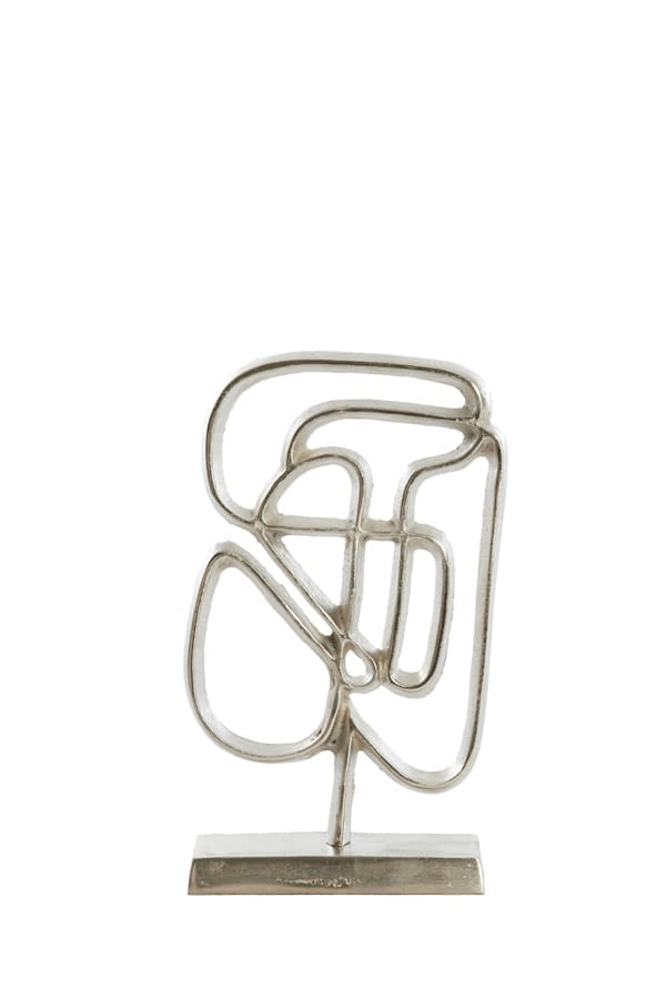 Light & Living Accessories Ornament on base 18x8x31 cm GOLEZA raw nickel House of Isabella UK
