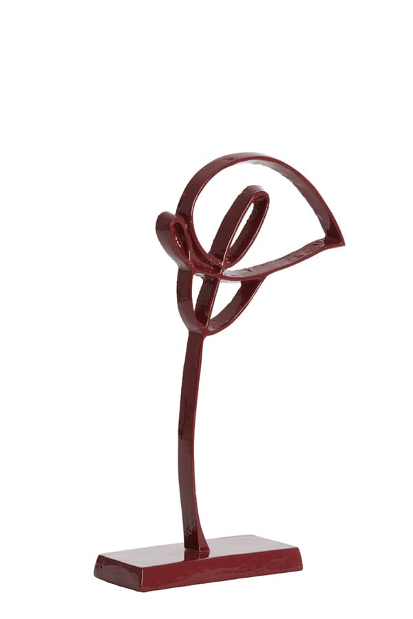 Light & Living Accessories Ornament on base 19x8x38 cm CALLA shiny burgundy House of Isabella UK