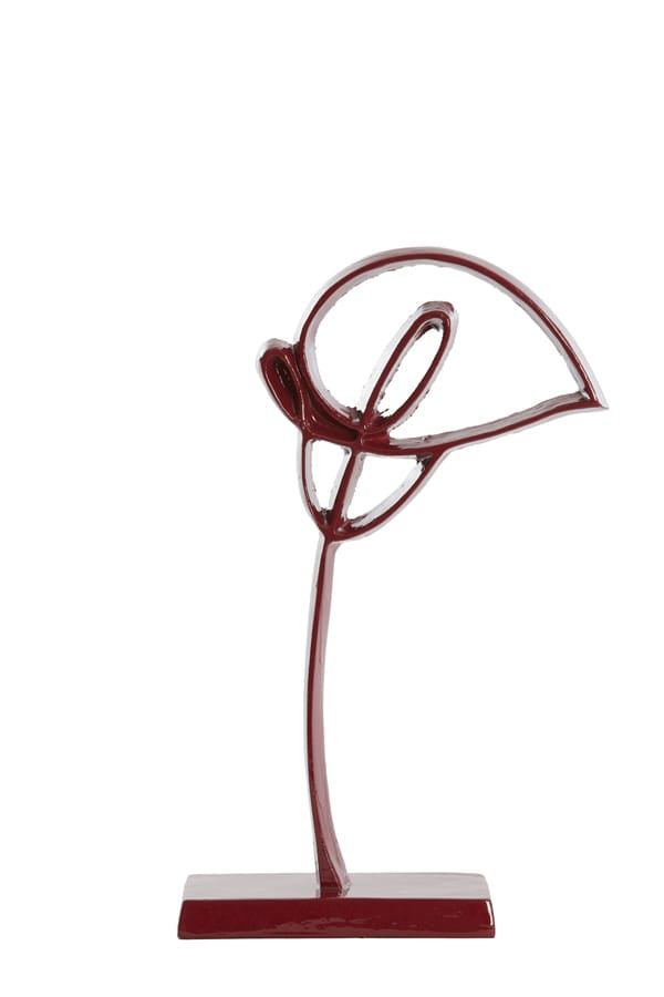 Light & Living Accessories Ornament on base 19x8x38 cm CALLA shiny burgundy House of Isabella UK