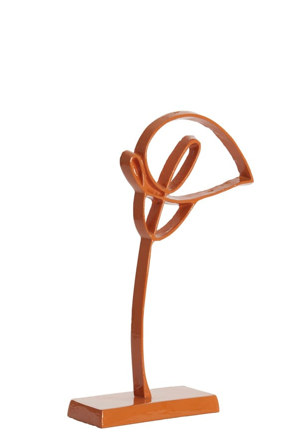 Light & Living Accessories Ornament on base 19x8x38 cm CALLA shiny orange House of Isabella UK