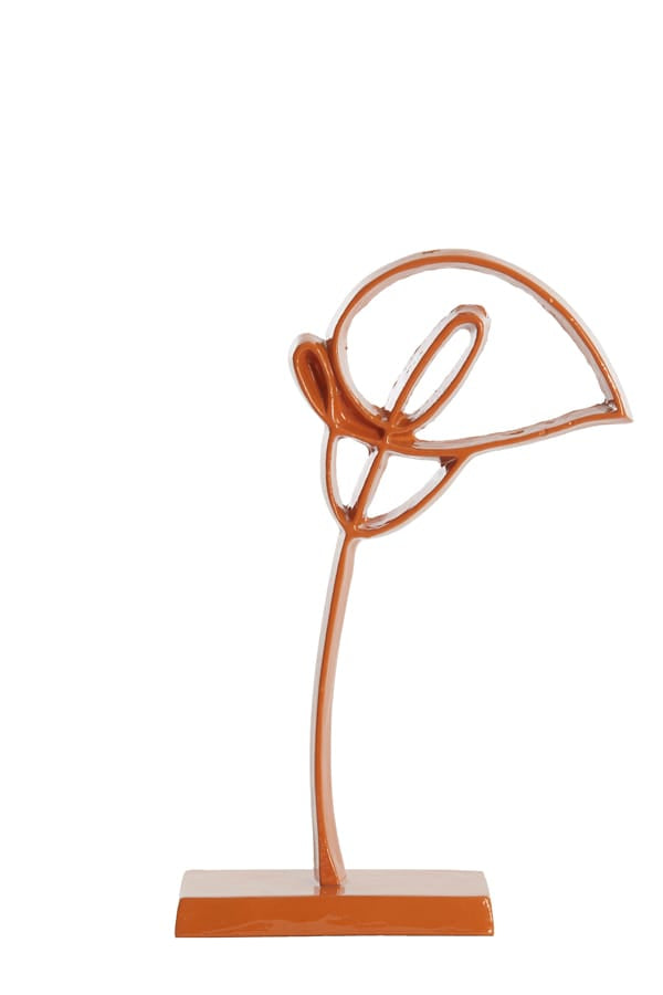 Light & Living Accessories Ornament on base 19x8x38 cm CALLA shiny orange House of Isabella UK