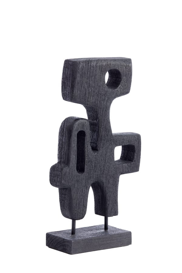 Light & Living Accessories Ornament on base 20x9,5x38,5 cm SALA wood matt black House of Isabella UK