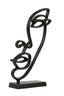 Light & Living Accessories Ornament on base 21x8x40 cm FACE matt black House of Isabella UK