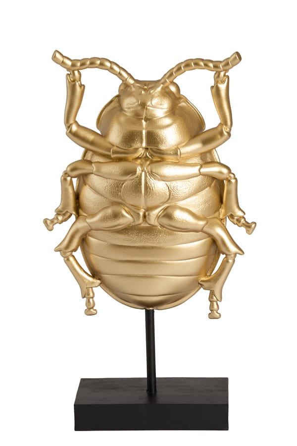 Light & Living Accessories Ornament on base 22x12x42 cm BEETLE gold+black House of Isabella UK