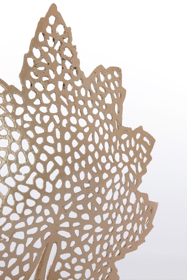 Light & Living Accessories Ornament on base 22x8x30 cm LEAF gold+marble white House of Isabella UK