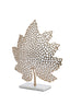 Light & Living Accessories Ornament on base 22x8x30 cm LEAF gold+marble white House of Isabella UK
