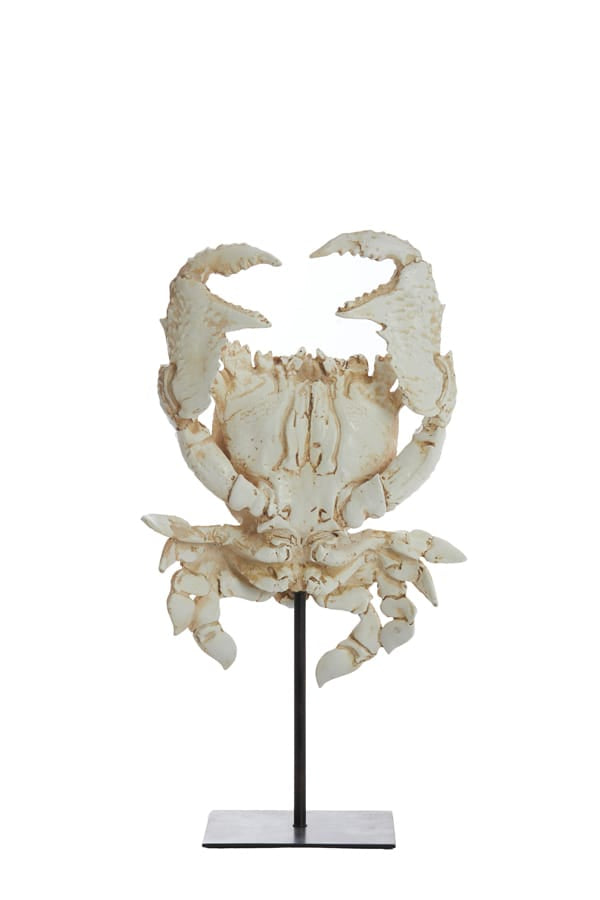 Light & Living Accessories Ornament on base 23x12,5x42,5 cm CRAB off white House of Isabella UK