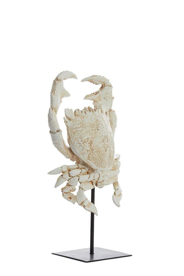 Light & Living Accessories Ornament on base 23x12,5x42,5 cm CRAB off white House of Isabella UK