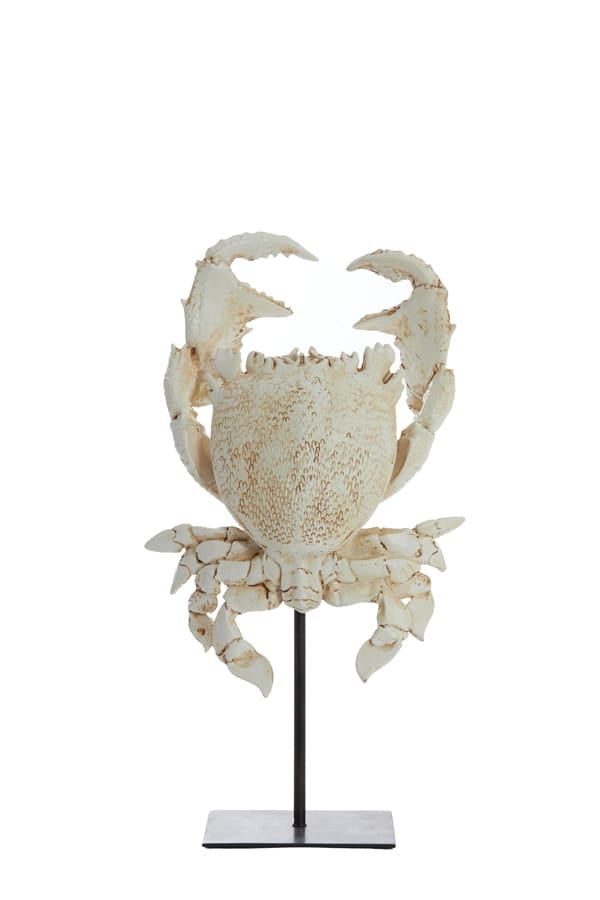 Light & Living Accessories Ornament on base 23x12,5x42,5 cm CRAB off white House of Isabella UK