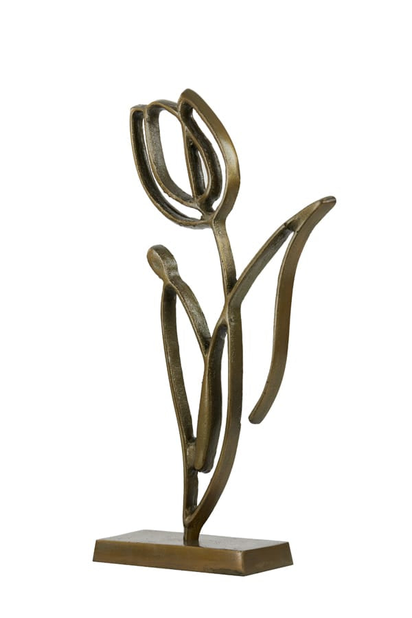 Light & Living Accessories Ornament on base 24x8,5x45 cm TULIPANU antique bronze House of Isabella UK