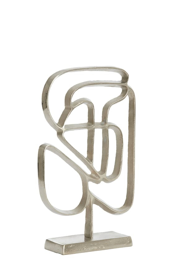 Light & Living Accessories Ornament on base 24x8x39 cm GOLEZA raw nickel House of Isabella UK