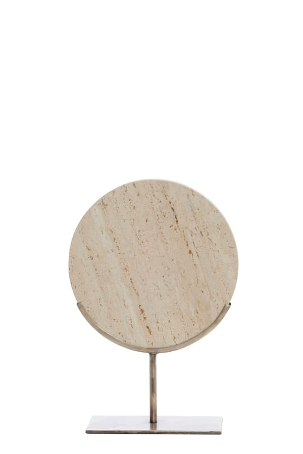 Light & Living Accessories Ornament on base 25,5x10x38,5 cm MORENO sand travertine House of Isabella UK