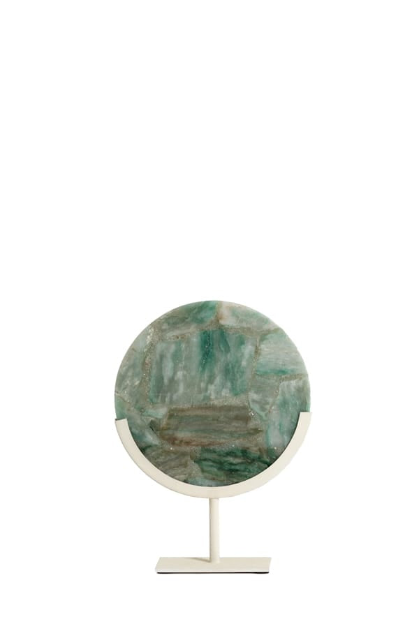 Light & Living Accessories Ornament on base 25x10x35 cm GOUYA green agate+cream House of Isabella UK