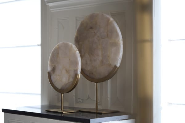 Light & Living Accessories Ornament on base 25x10x35 cm GOUYA grey agate+antique bronze House of Isabella UK
