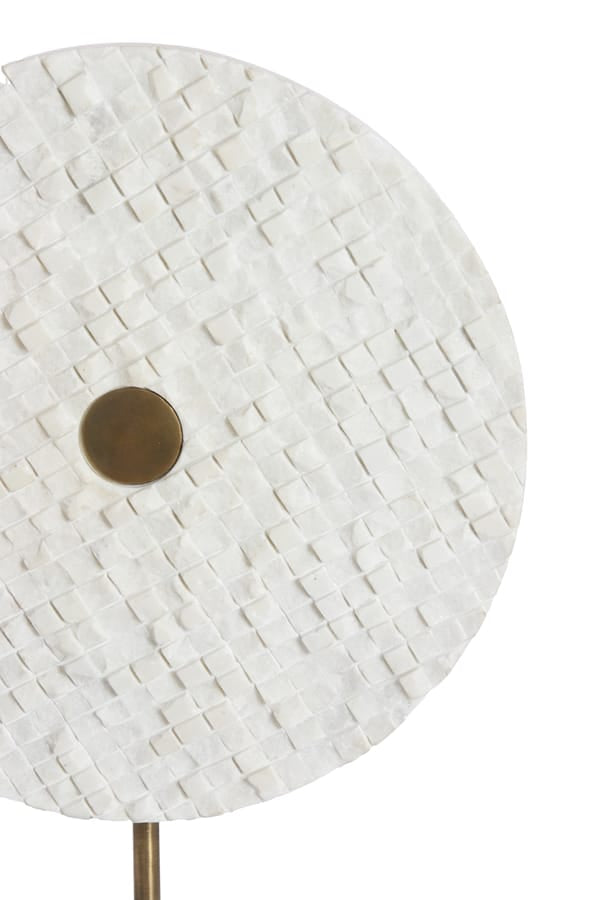 Light & Living Accessories Ornament on base 25x10x35 cm YVO marble white+antique bronze House of Isabella UK