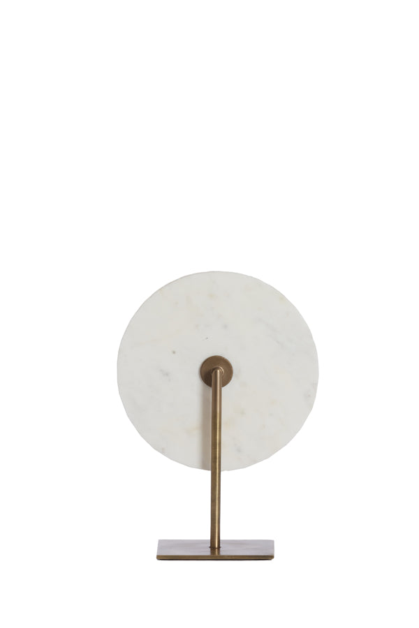 Light & Living Accessories Ornament on base 25x10x35 cm YVO marble white+antique bronze House of Isabella UK