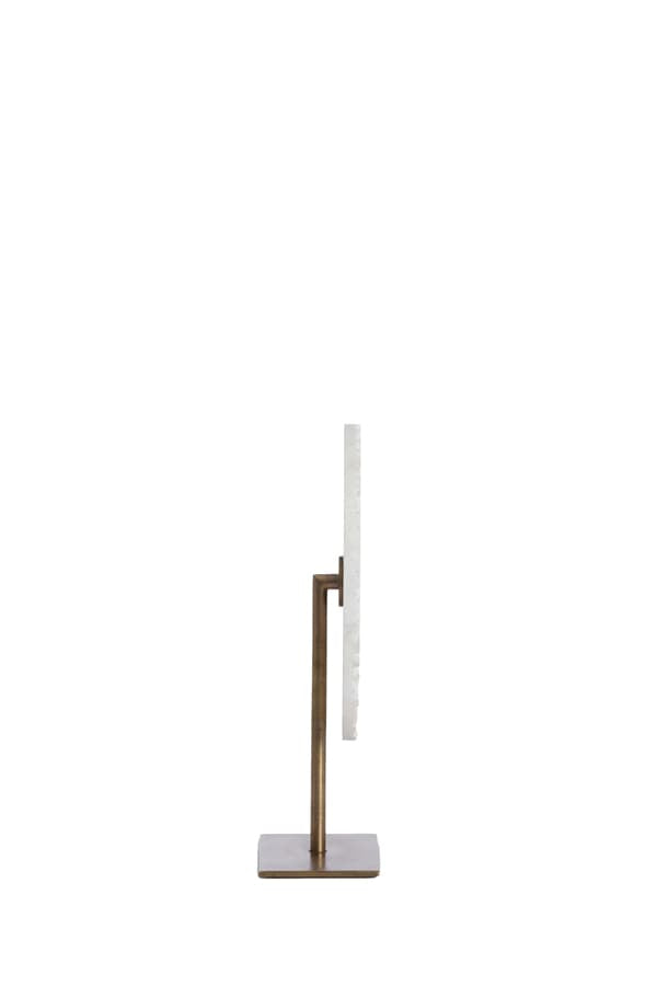 Light & Living Accessories Ornament on base 25x10x35 cm YVO marble white+antique bronze House of Isabella UK
