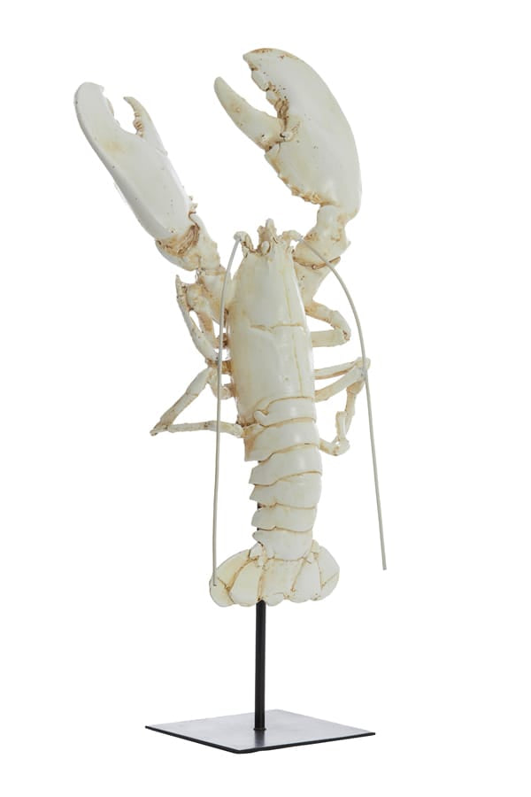 Light & Living Accessories Ornament on base 25x14x56,5 cm LOBSTER off white House of Isabella UK