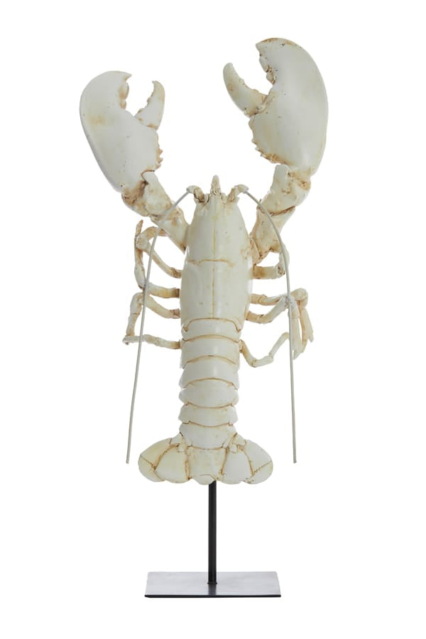 Light & Living Accessories Ornament on base 25x14x56,5 cm LOBSTER off white House of Isabella UK