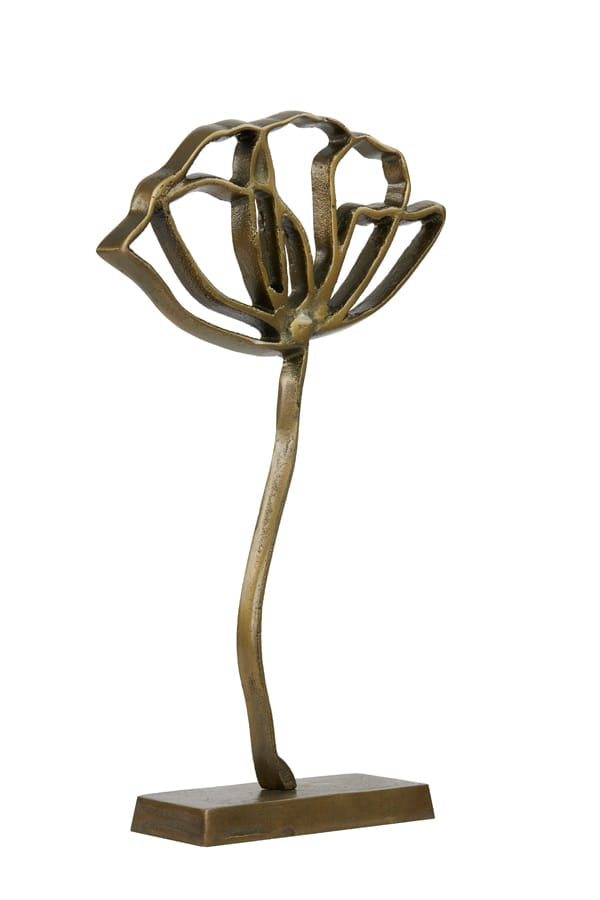 Light & Living Accessories Ornament on base 28x8,5x45 cm PAPAVERU antique bronze House of Isabella UK