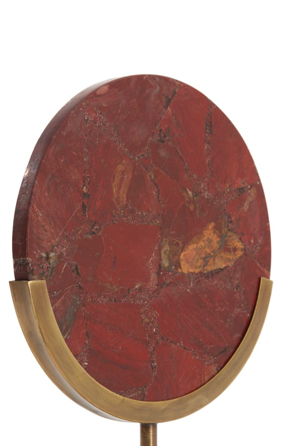 Light & Living Accessories Ornament on base 35x12x50 cm GOUYA red agate+antique bronze House of Isabella UK