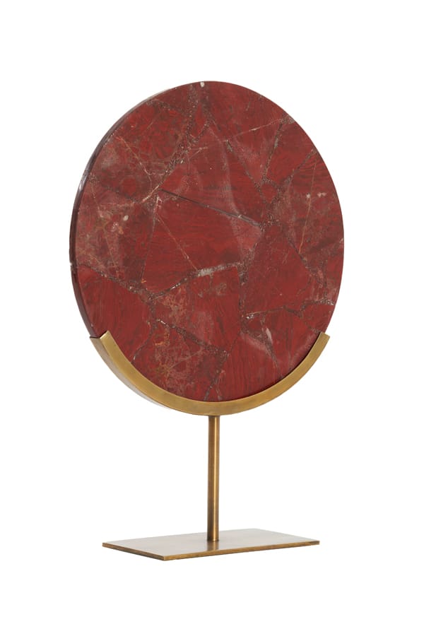 Light & Living Accessories Ornament on base 35x12x50 cm GOUYA red agate+antique bronze House of Isabella UK