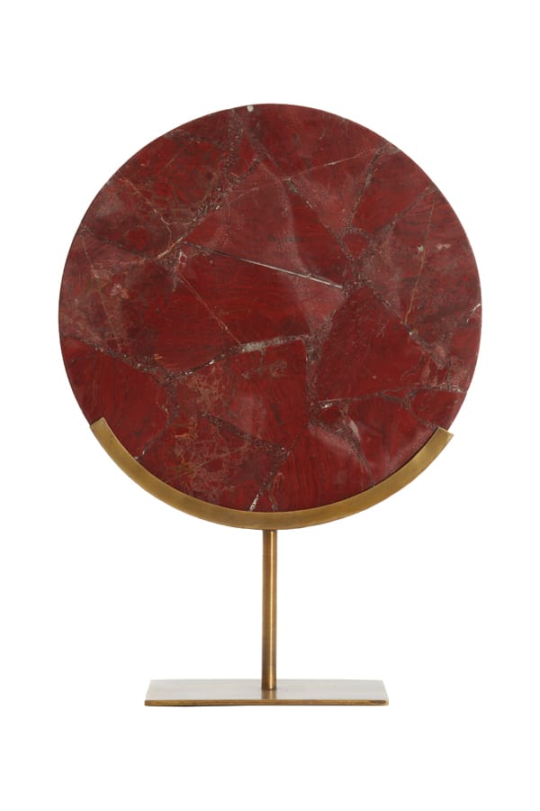 Light & Living Accessories Ornament on base 35x12x50 cm GOUYA red agate+antique bronze House of Isabella UK