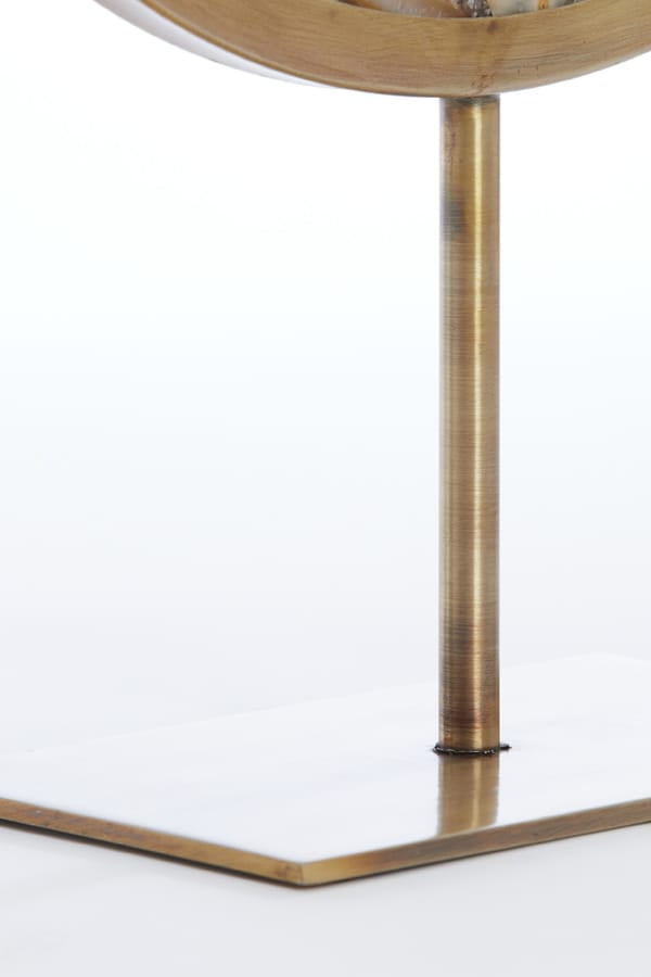 Light & Living Accessories Ornament on base 35x12x50 cm GOUYA yellow agate+antiq bronz House of Isabella UK