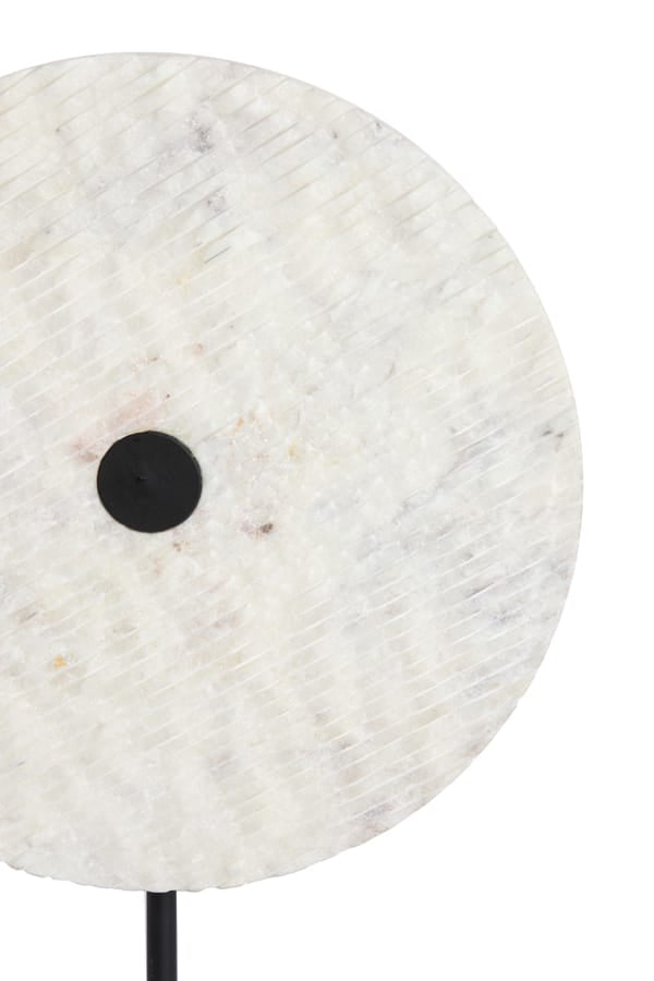 Light & Living Accessories Ornament on base 35x12x50 cm YFKE marble white+matt black House of Isabella UK