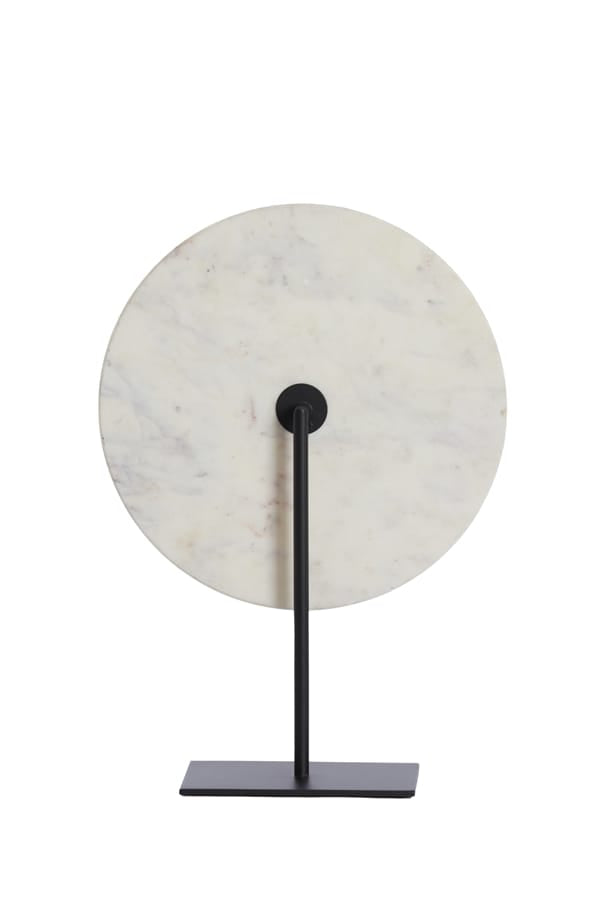 Light & Living Accessories Ornament on base 35x12x50 cm YFKE marble white+matt black House of Isabella UK