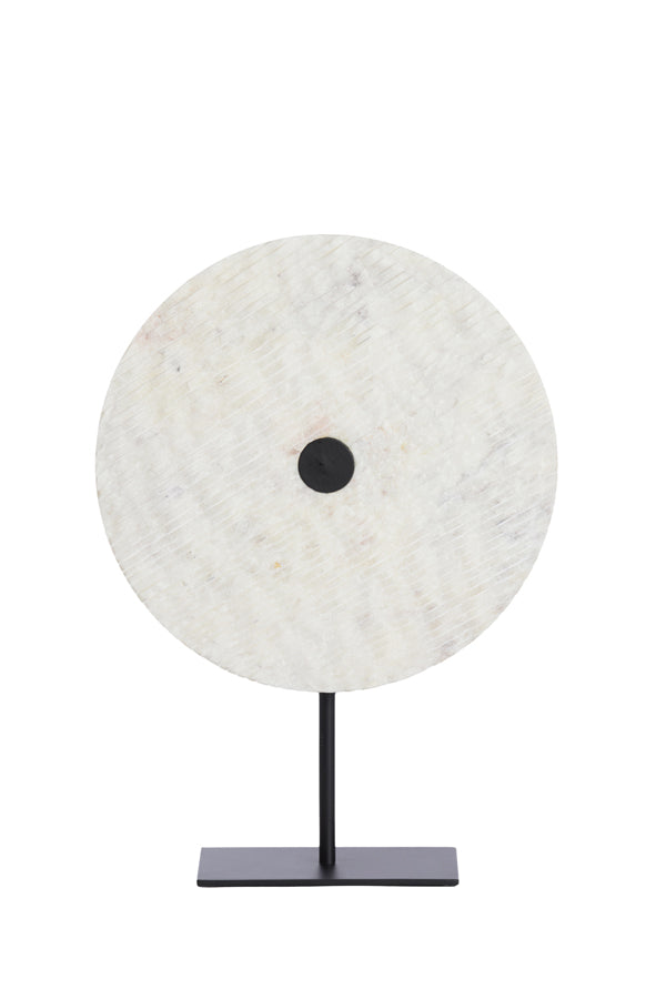 Light & Living Accessories Ornament on base 35x12x50 cm YFKE marble white+matt black House of Isabella UK