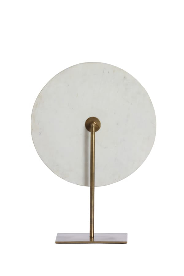Light & Living Accessories Ornament on base 35x12x50 cm YVO marble white+antique bronze House of Isabella UK