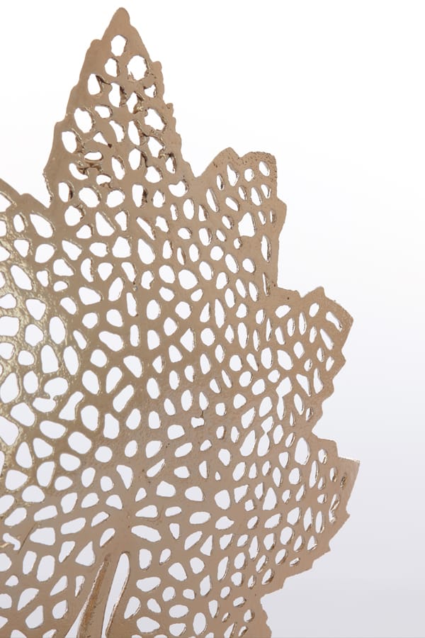 Light & Living Accessories Ornament on base 36x10x41 cm LEAF gold+marble white House of Isabella UK