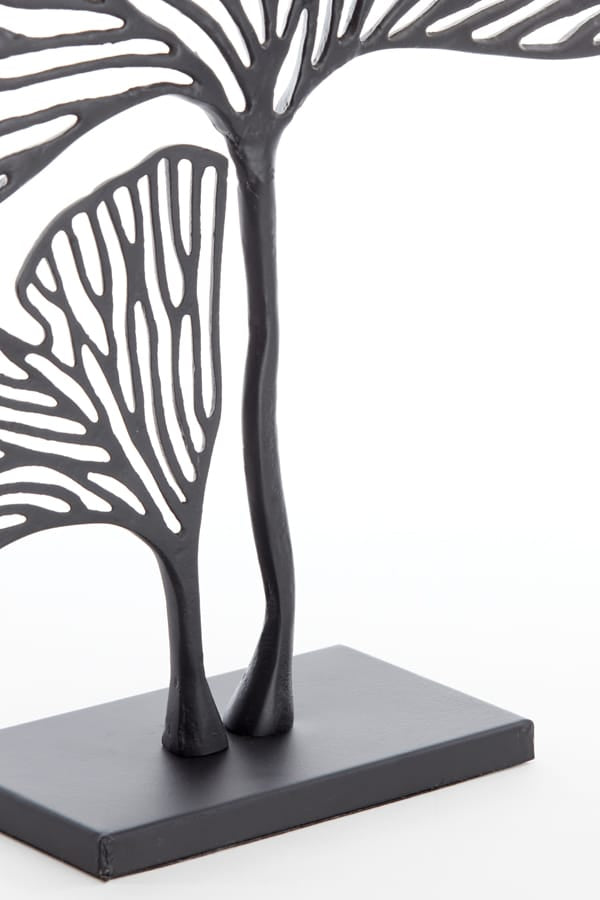 Light & Living Accessories Ornament on base 36x10x48 cm LEAF matt black House of Isabella UK