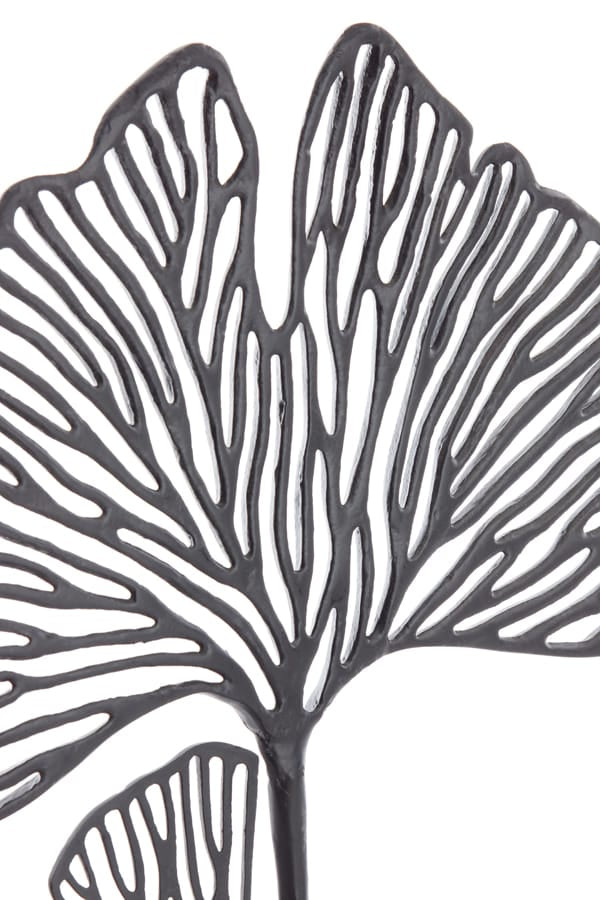 Light & Living Accessories Ornament on base 36x10x48 cm LEAF matt black House of Isabella UK