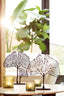 Light & Living Accessories Ornament on base 36x6x39 cm LEAF matt black House of Isabella UK