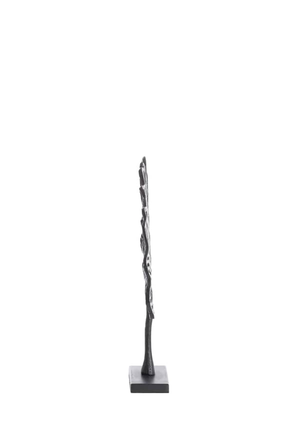Light & Living Accessories Ornament on base 36x6x39 cm LEAF matt black House of Isabella UK