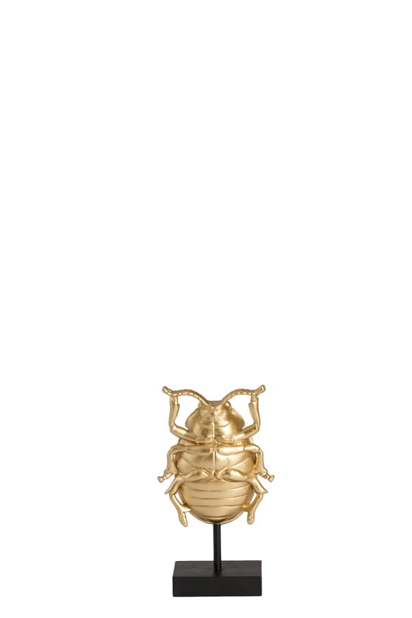 Light & Living Accessories Ornament on base 9x5x16,5 cm BEETLE gold+black House of Isabella UK