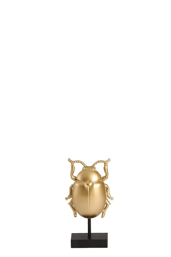 Light & Living Accessories Ornament on base 9x5x16,5 cm BEETLE gold+black House of Isabella UK