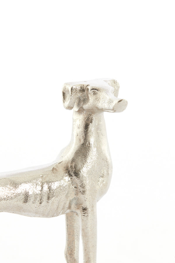 Light & Living Accessories Ornament S/2 17x8x18+17x8x18 cm DOGS nickel House of Isabella UK