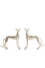 Light & Living Accessories Ornament S/2 17x8x18+17x8x18 cm DOGS nickel House of Isabella UK