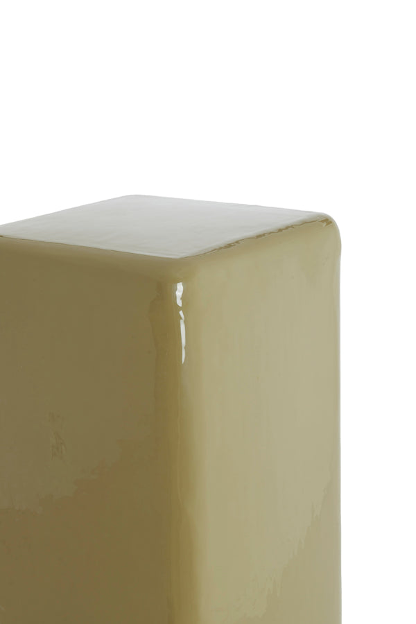 Light & Living Accessories Pillar 30x30x60 cm FABI shiny olive green House of Isabella UK